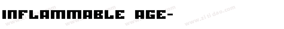 Inflammable Age字体转换